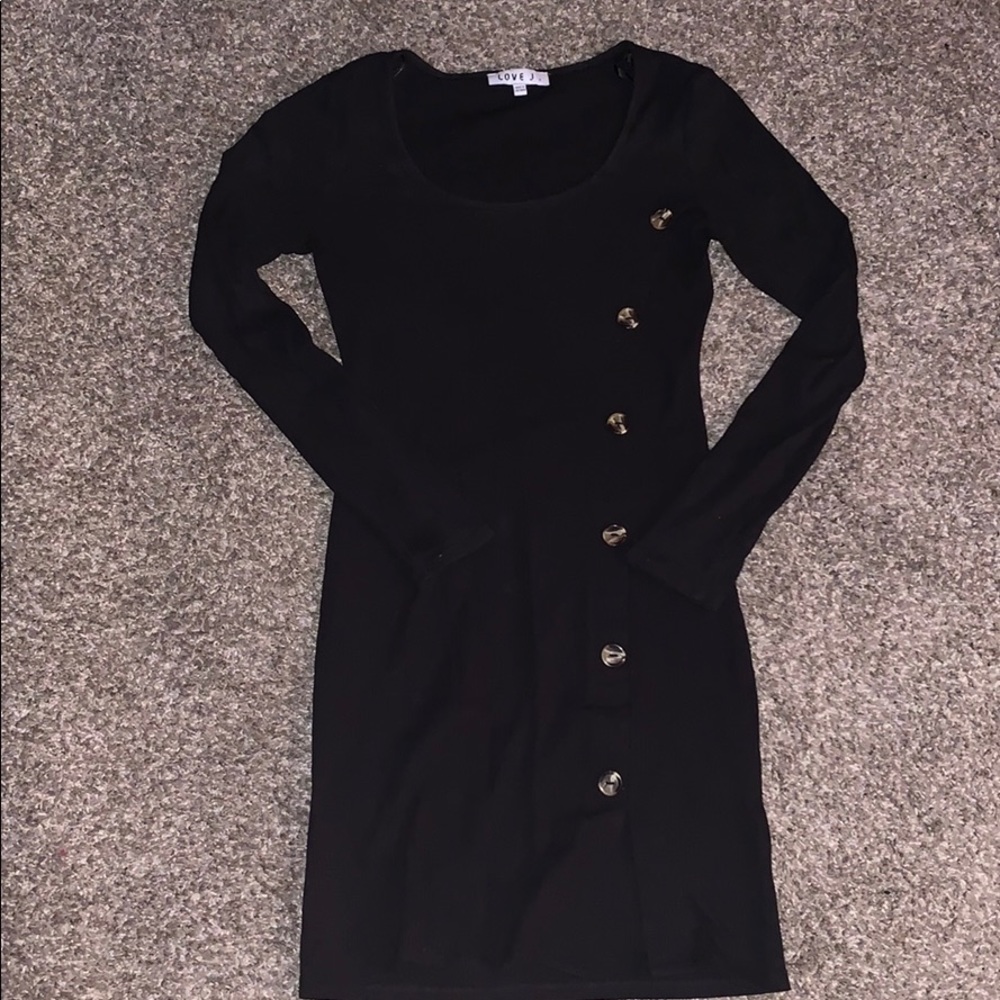 Black sweater dress